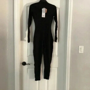 Afzsport Seamless High Elasticity Bodysuit Size M, Color Black NEW